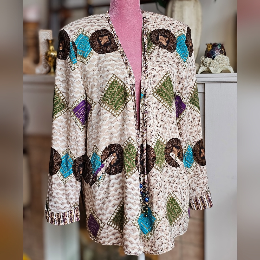 Vintage Eric Ryan Sport open front jacket.